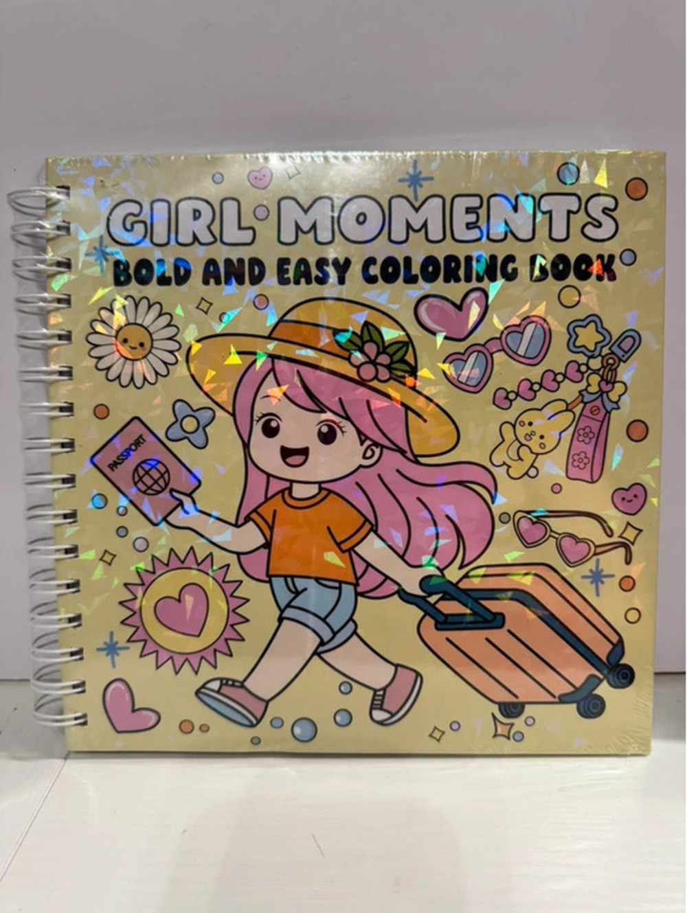 Girl Moments Bold and Easy Coloring Book NWT